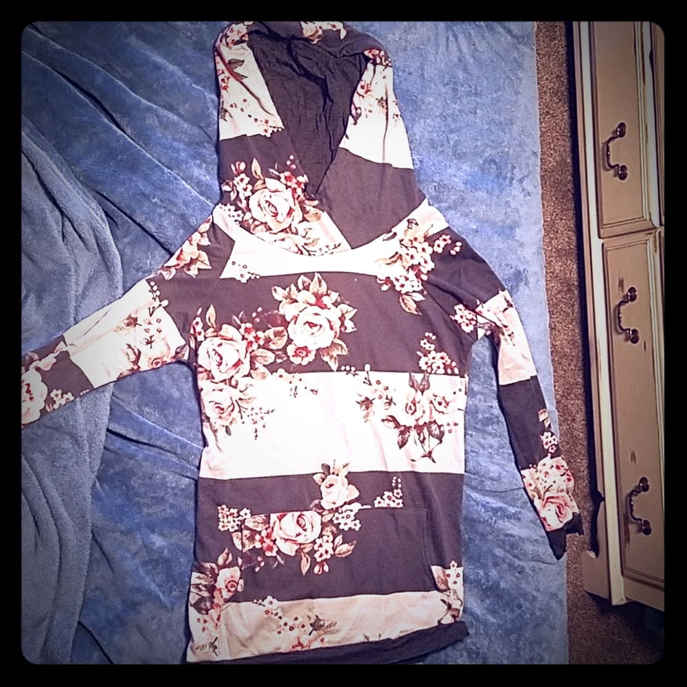 Floral hoodie